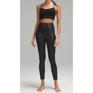 Lululemon Align High-Rise Pant ShineRadiate Foil Print Black Shimmer Leggings 4